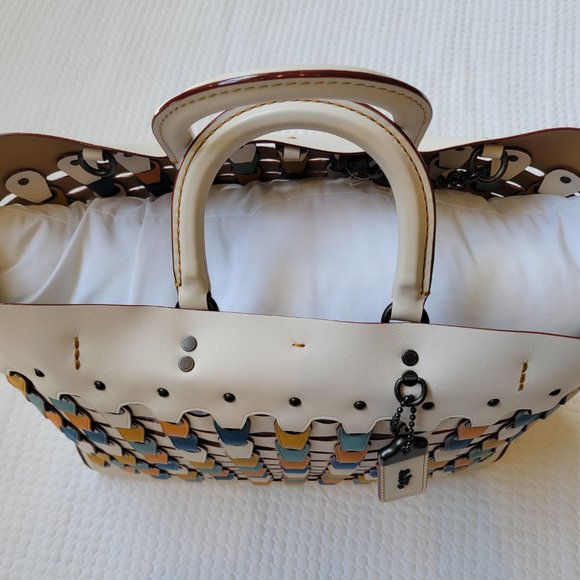 Coach 1941 Rogue Tote Color-Block Chain Link. - Picture 12 of 15